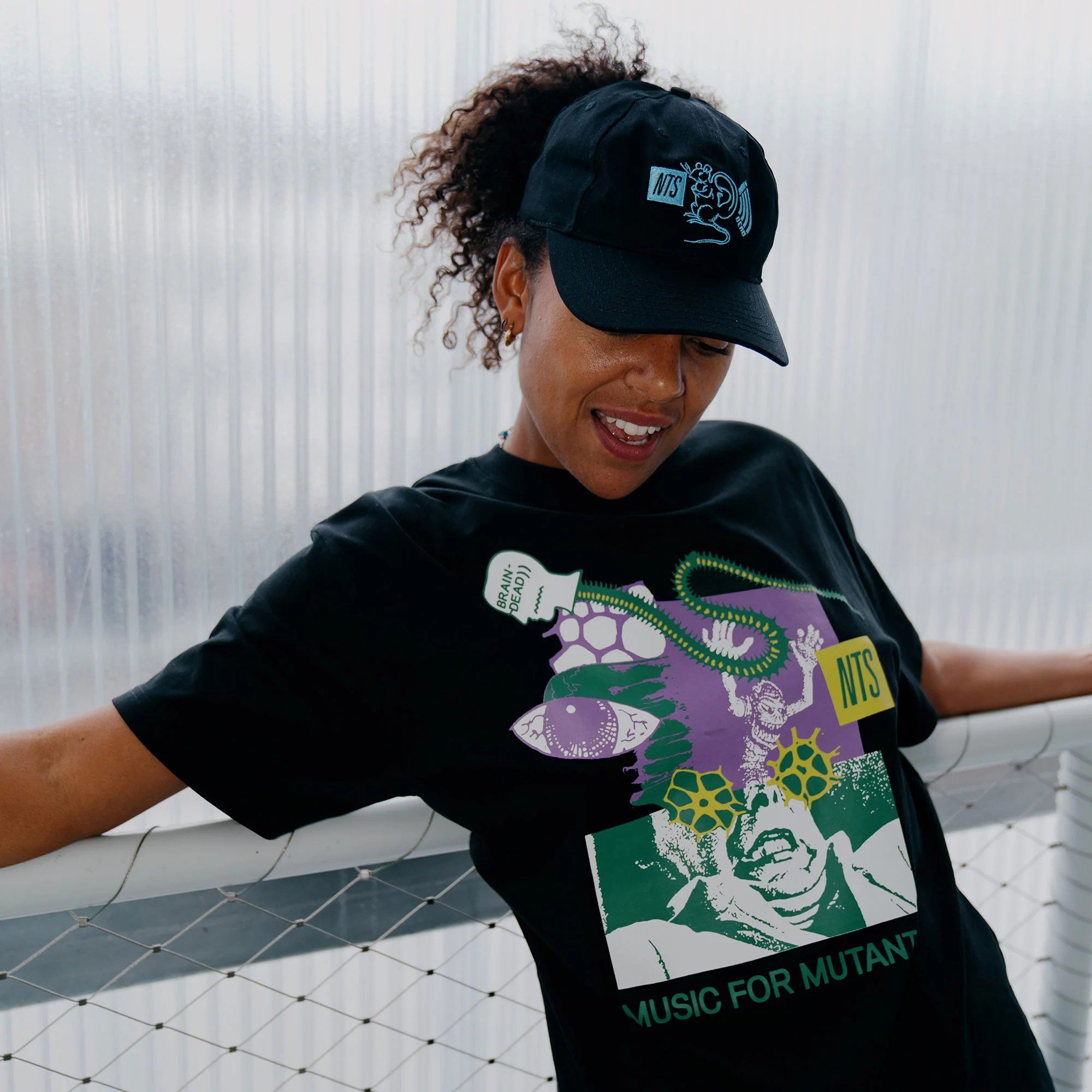 Brain Dead x NTS Mutant Music Tee - Black - Image 6