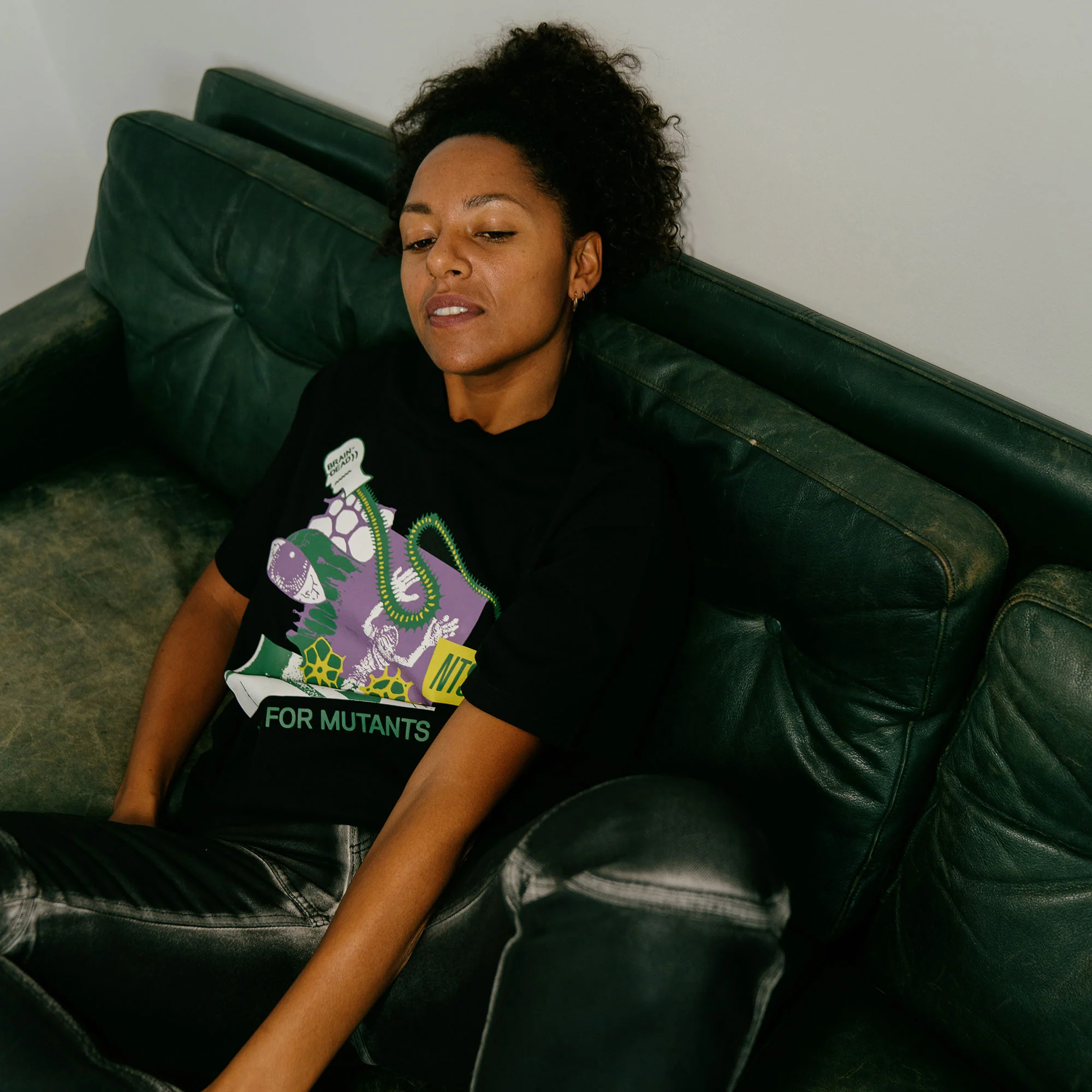 Brain Dead x NTS Mutant Music Tee - Black - Image 8