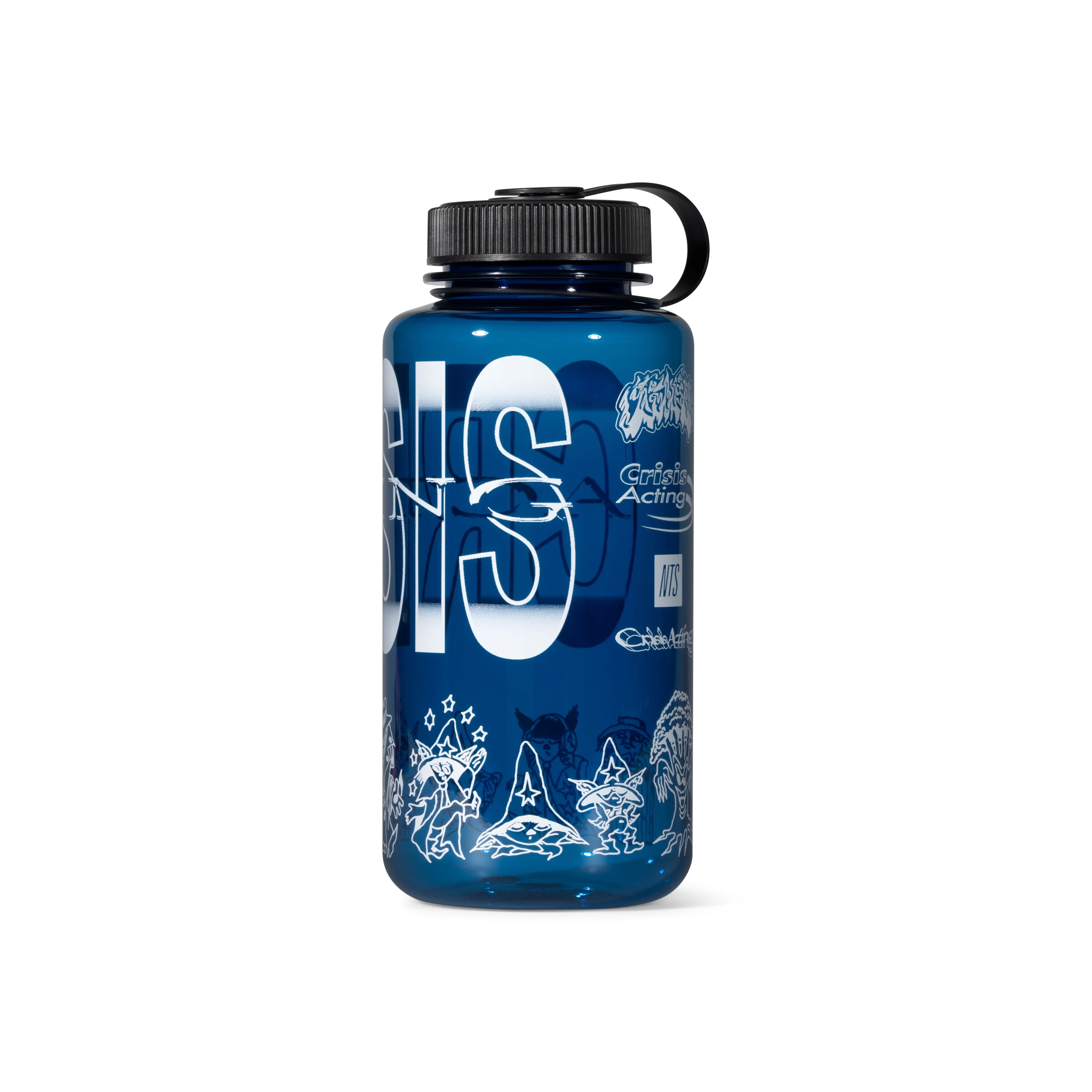 Crisis Acting x NTS Crisis Creatures Water Bottle - Blue - Image 2
