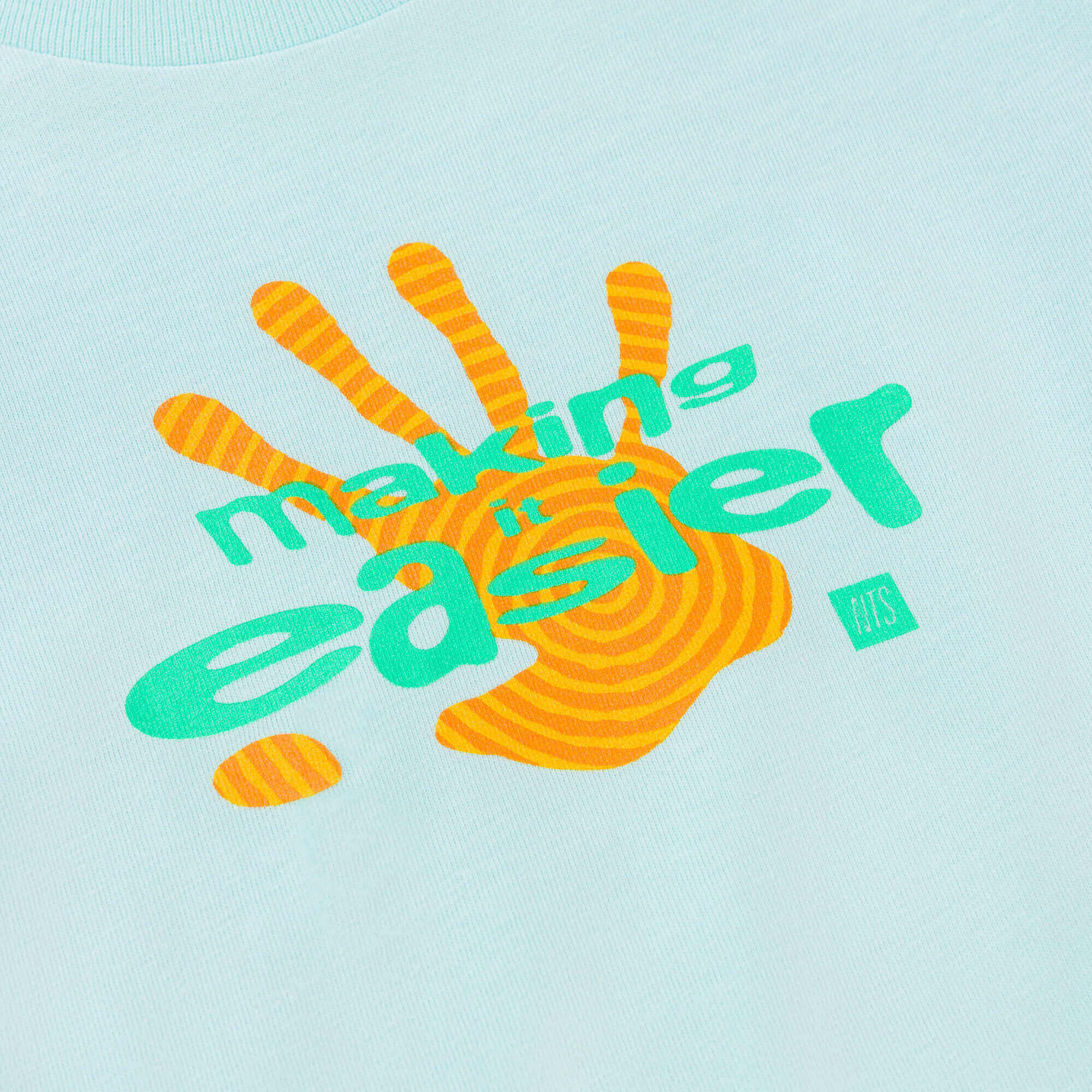 Easier Hand Baby Tee - Blue - Image 3