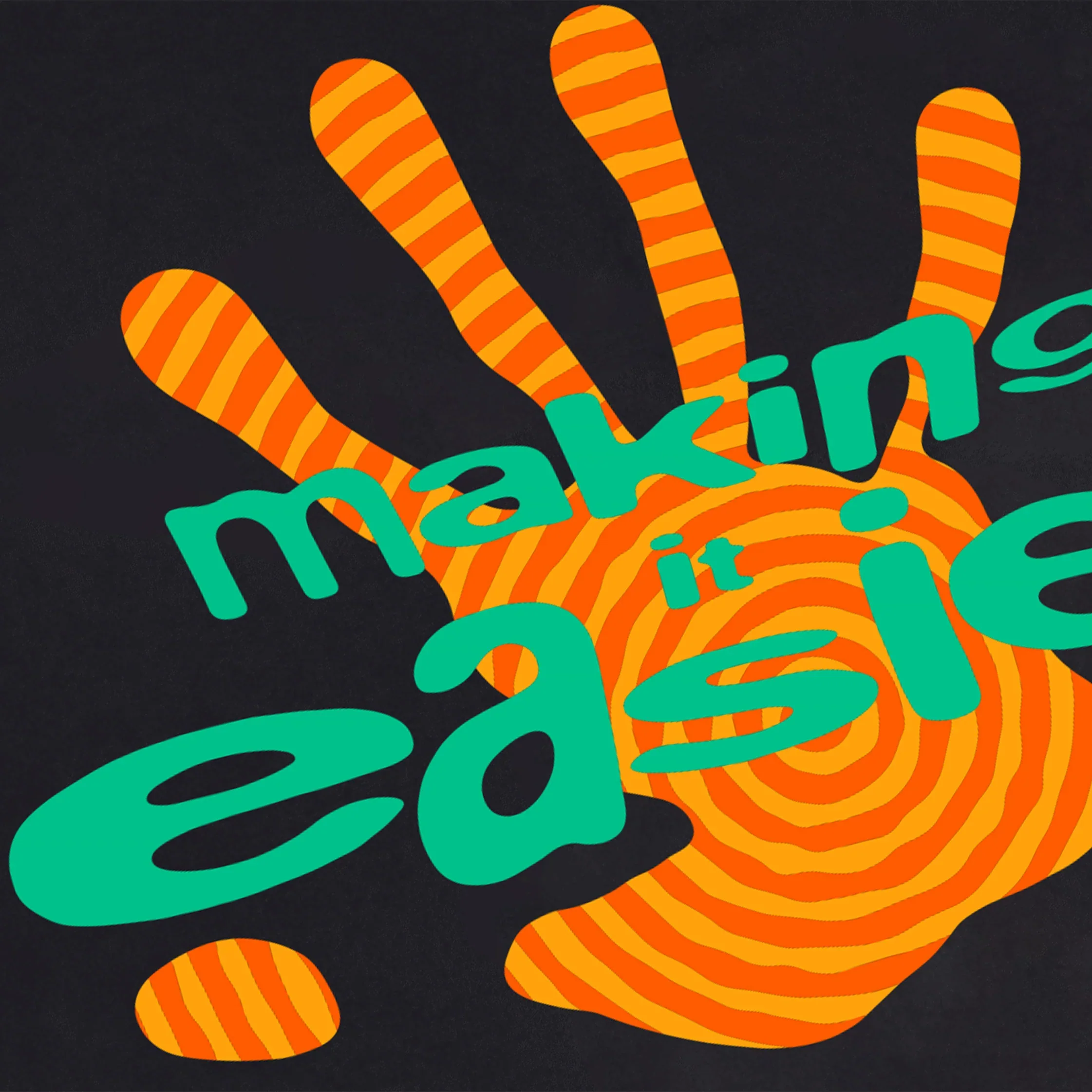 Easier Hand Tee - Black - Image 3