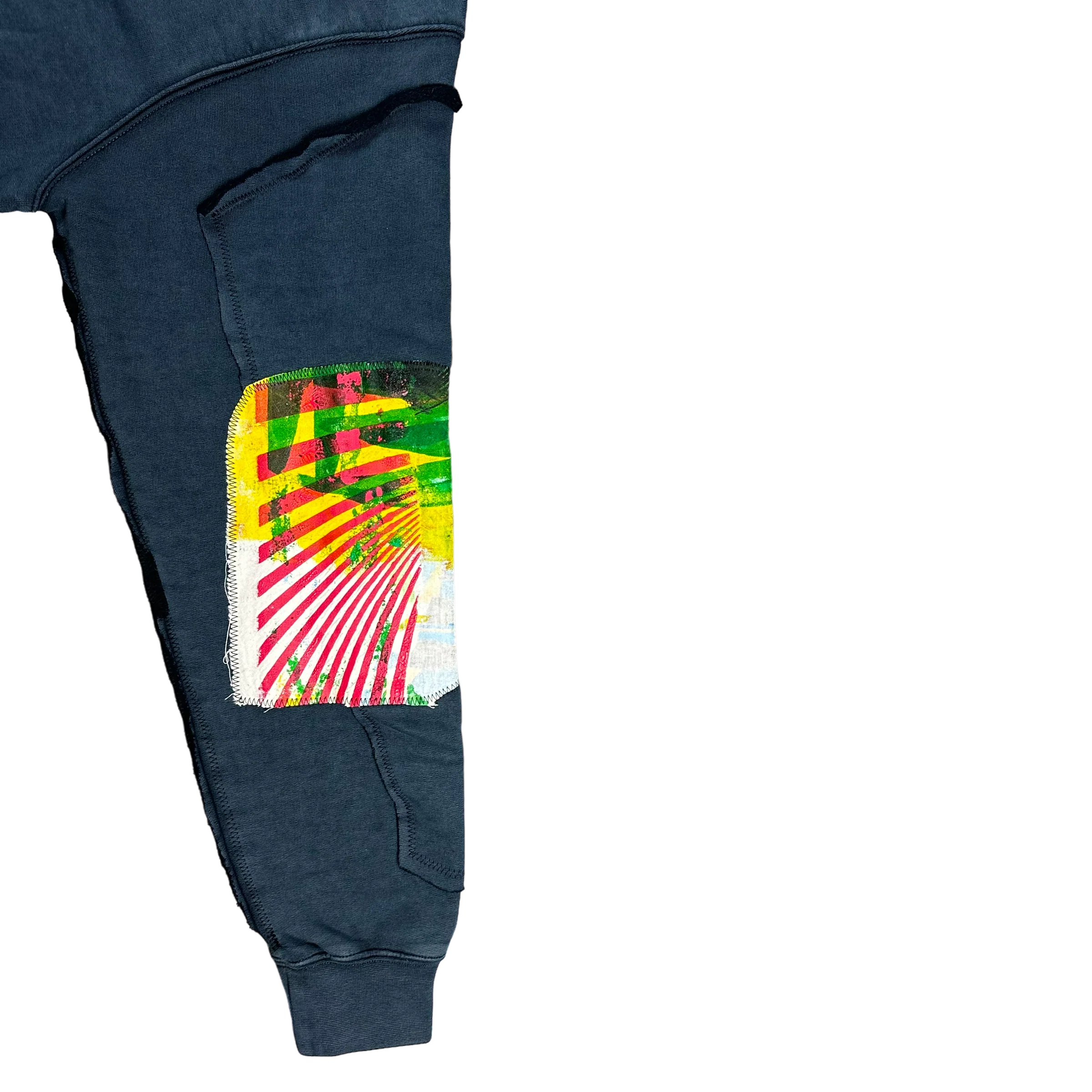 Ed Curtis X NTS Hoodie - Neon Green & Baby Blue - Image 5
