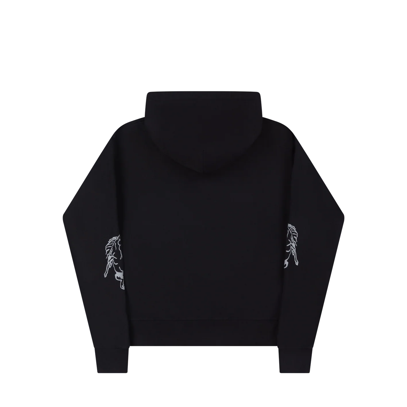 Flaming Horse Hoodie - Black - Image 4