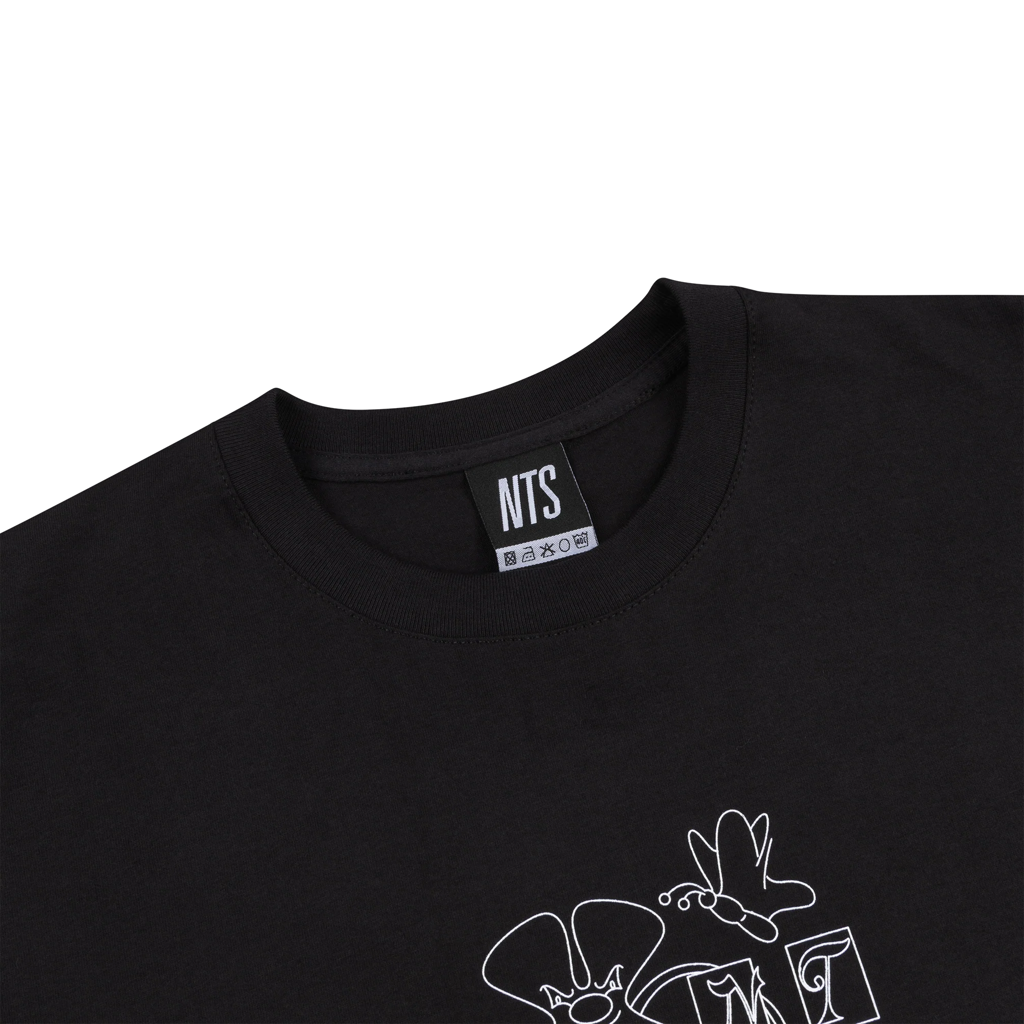 Flower Tee - Black - Image 4