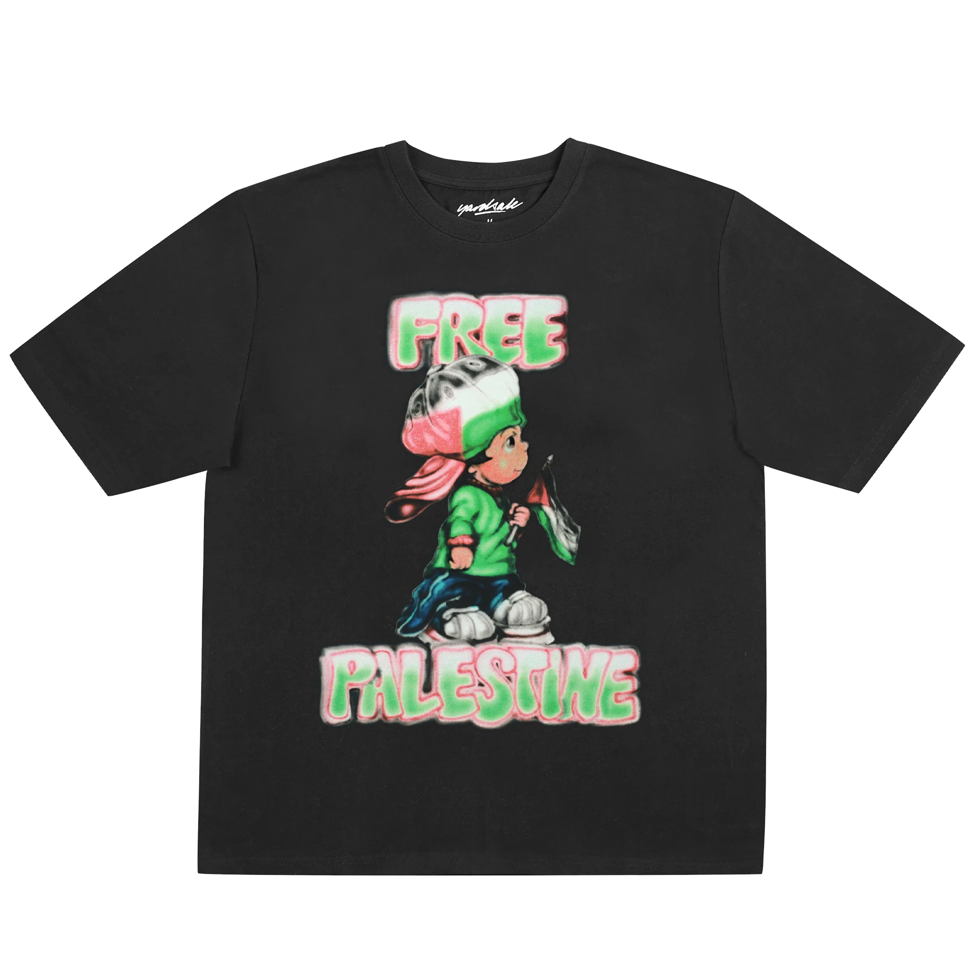 Free Palestine T-Shirt - Black