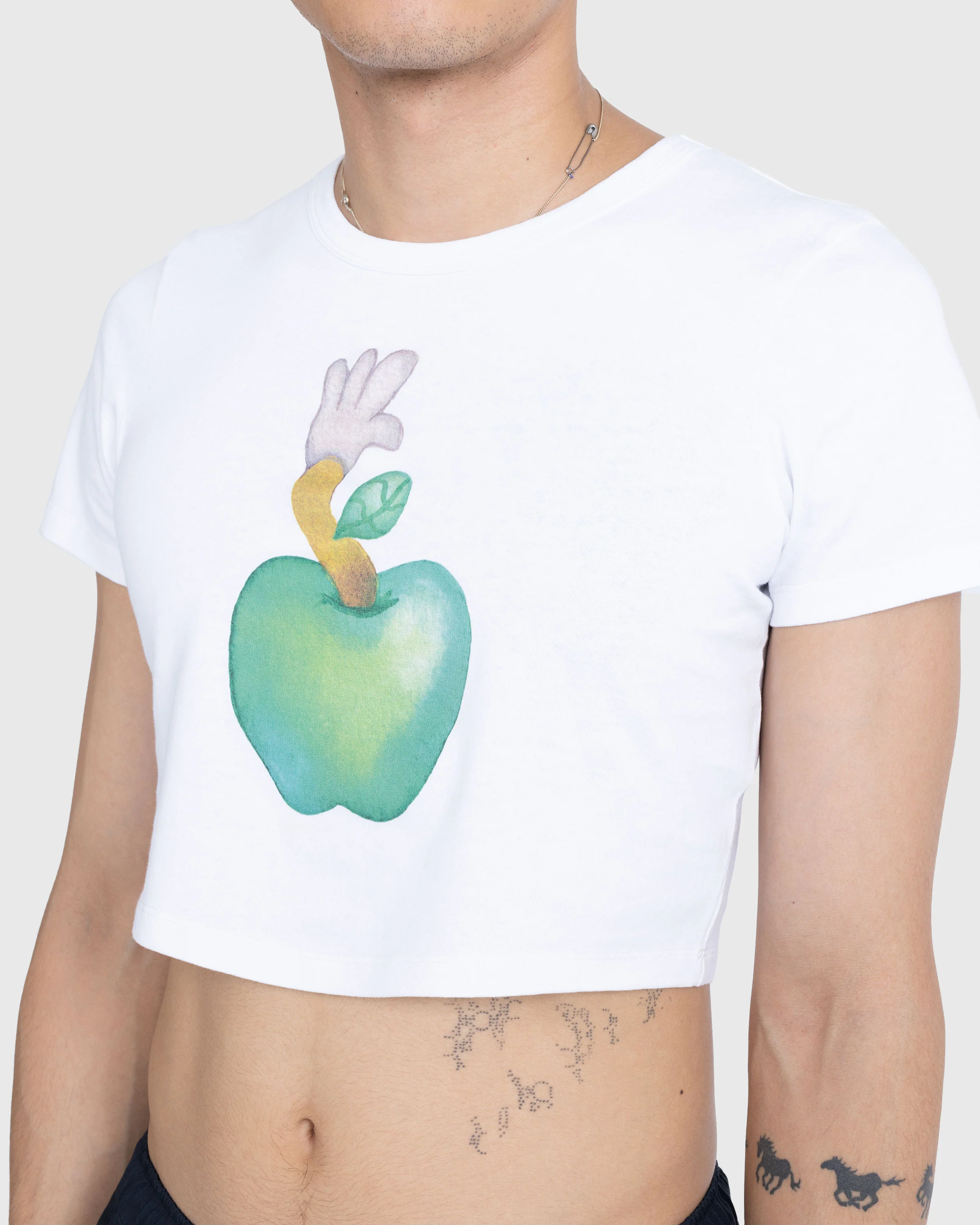 Highsnobiety x NTS Baby Tee - White - Image 8