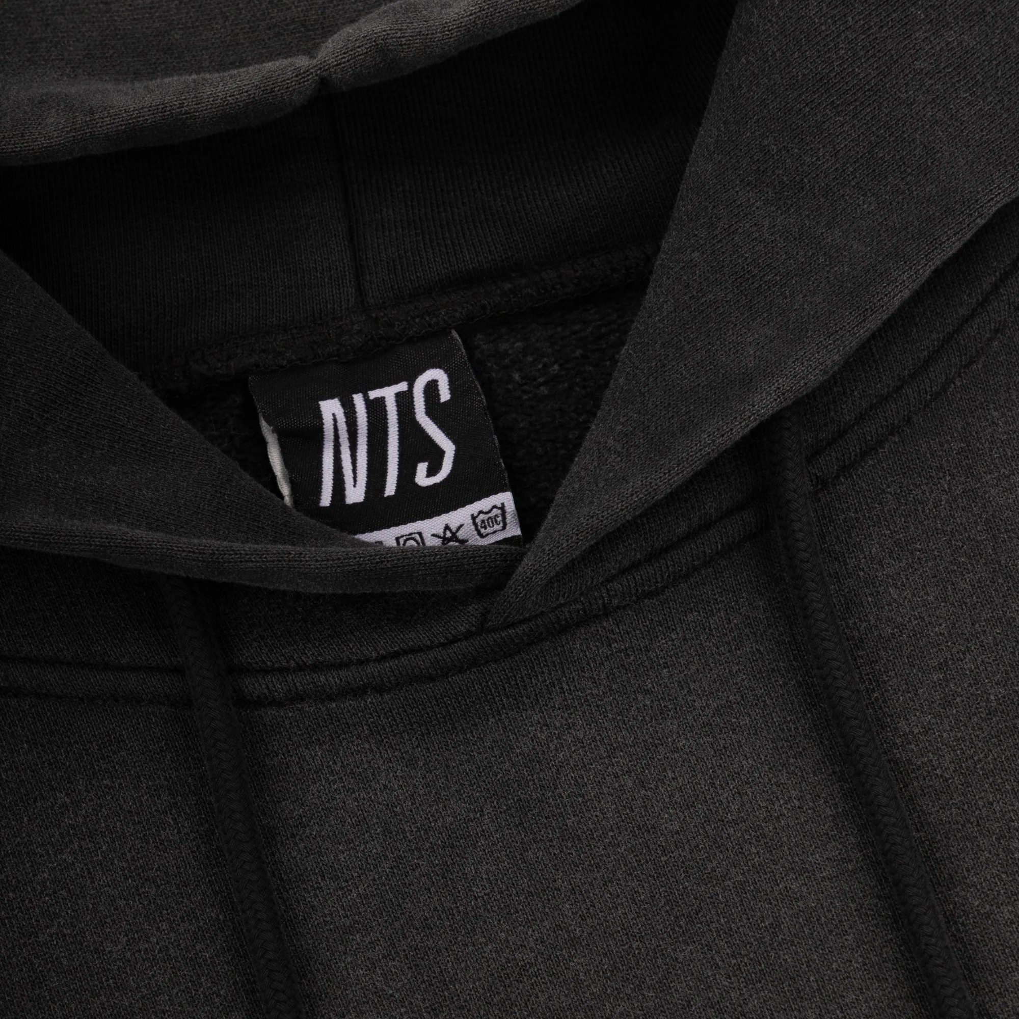 Icon Hoodie - Black On Vintage Black - Image 4