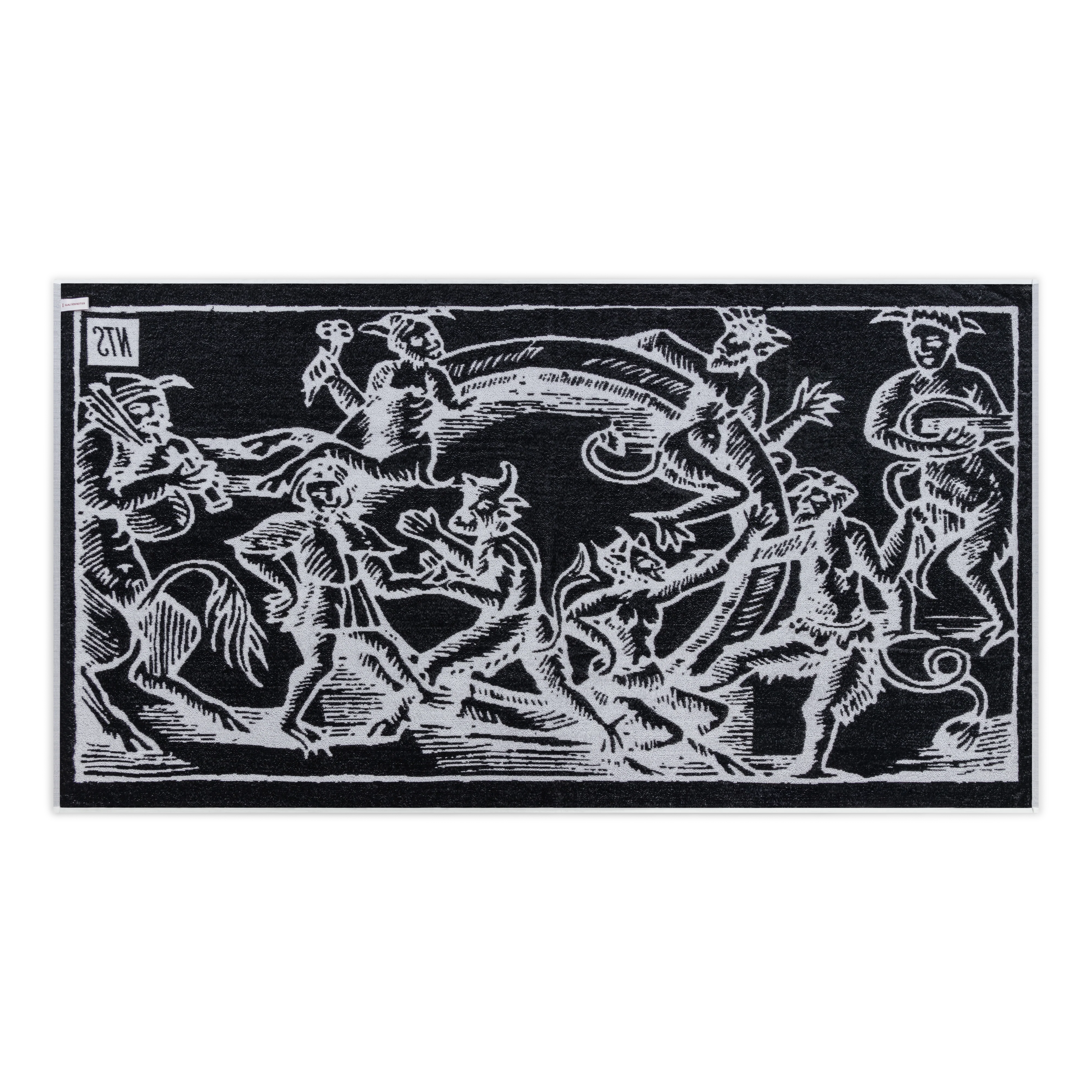 Medieval Players Beach Towel - Black - Image 2