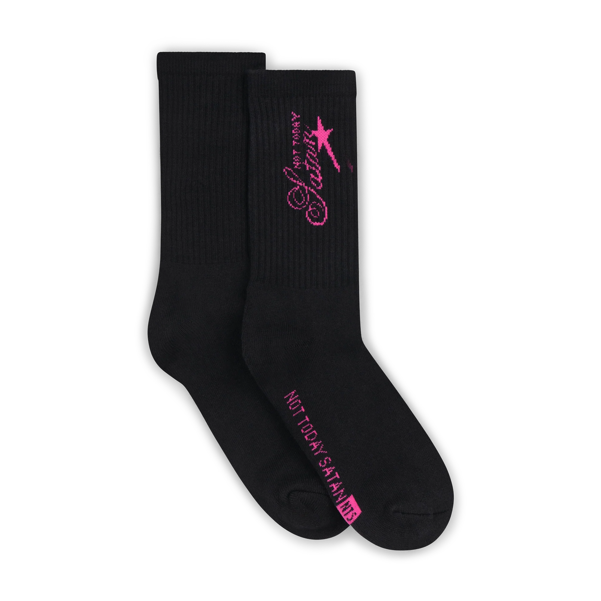 Not Today Satan Socks - Black - Image 3