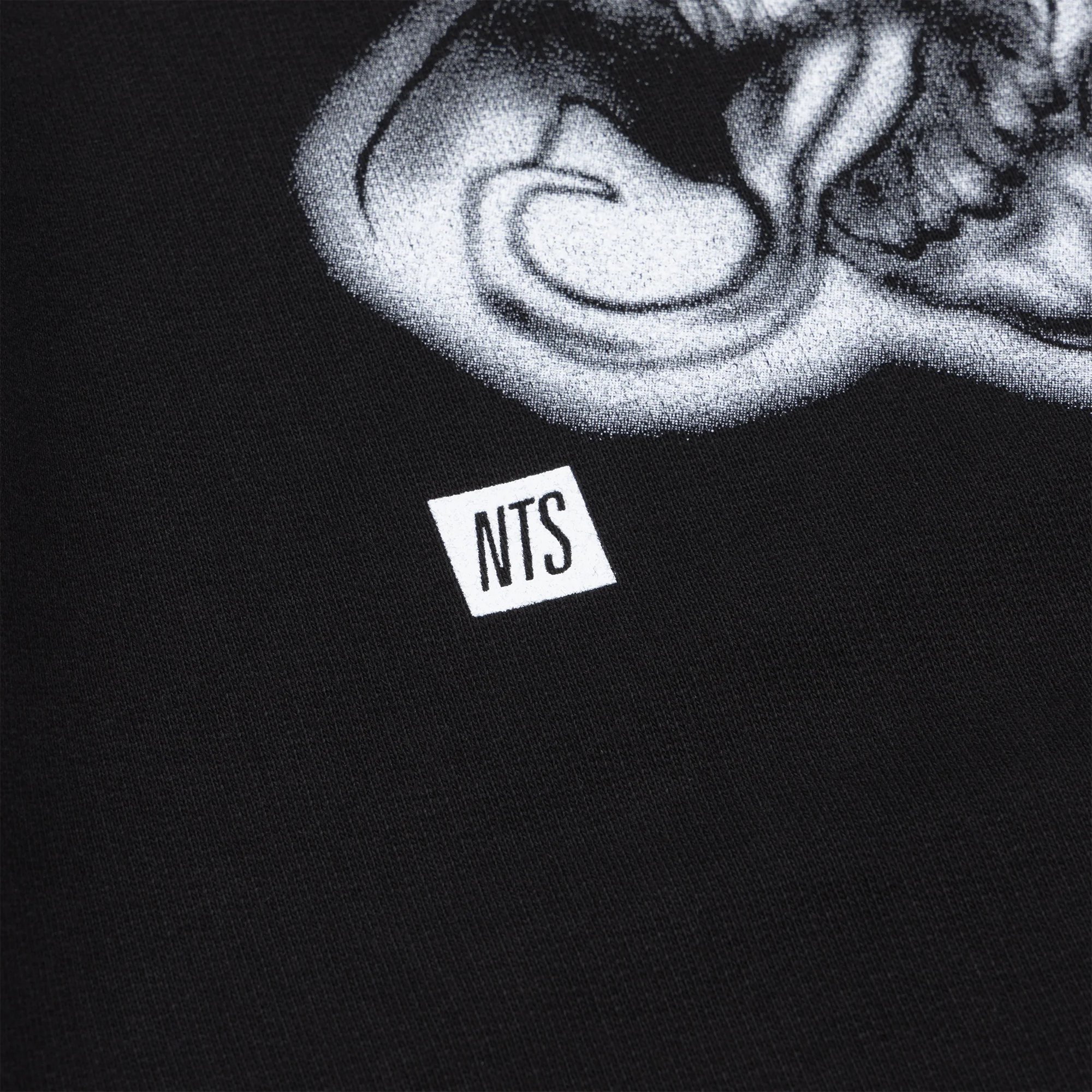 Spacebrat x NTS DIAMONDS HOODIE – BLACK - Image 4