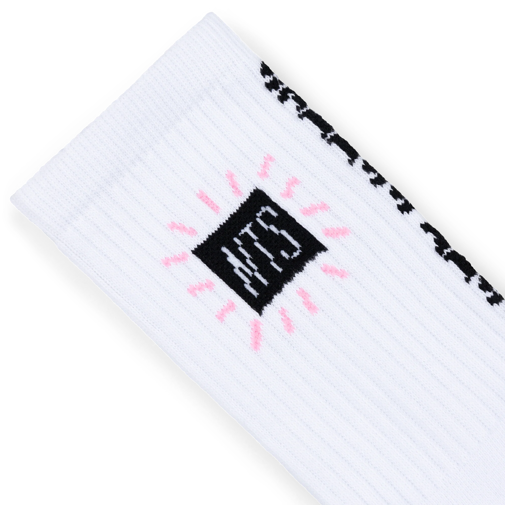 Stress Less with Moxie Socks - White - Image 3
